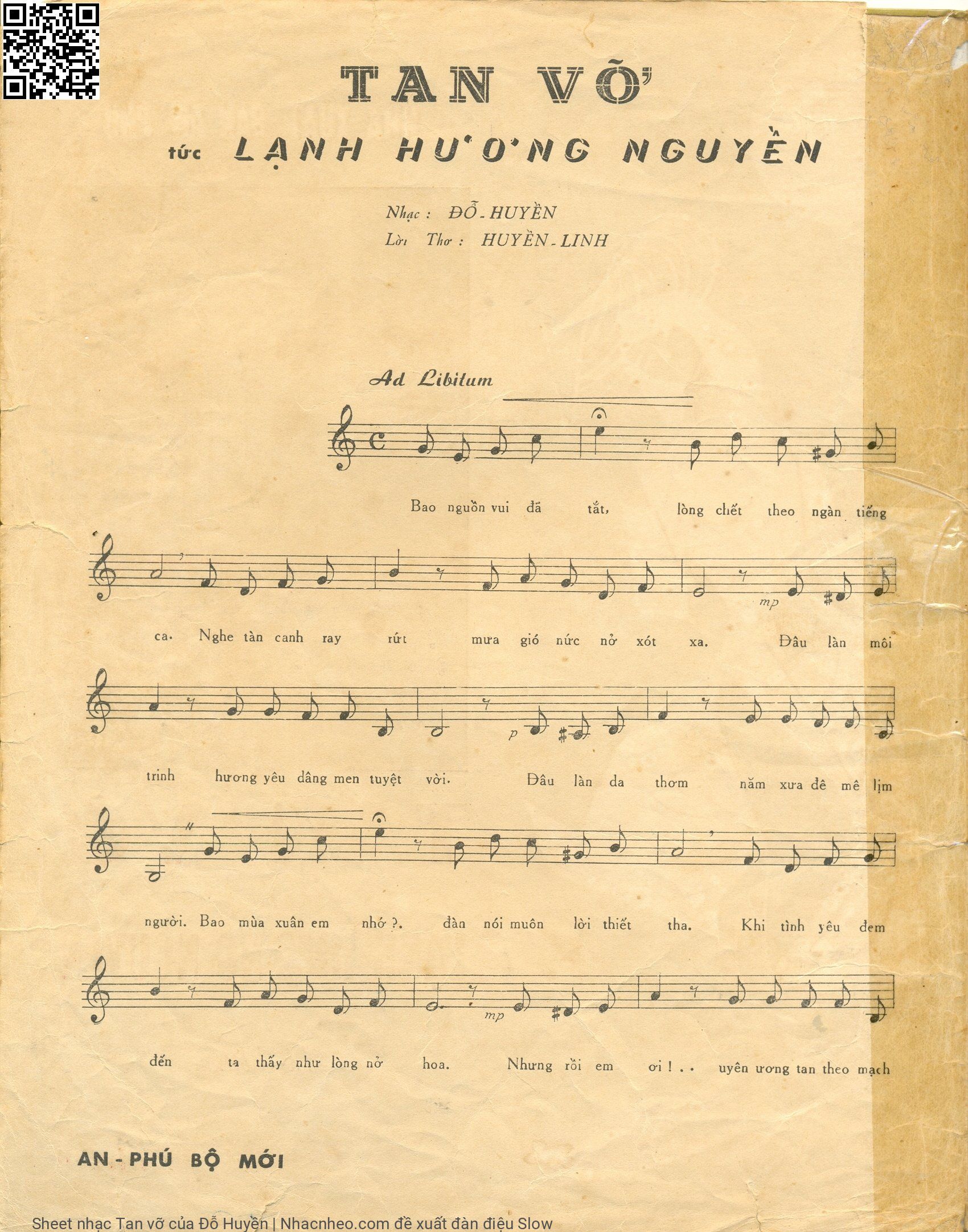 Page 2 of Sheet music PDF Tan vỡ - Đỗ Huyền