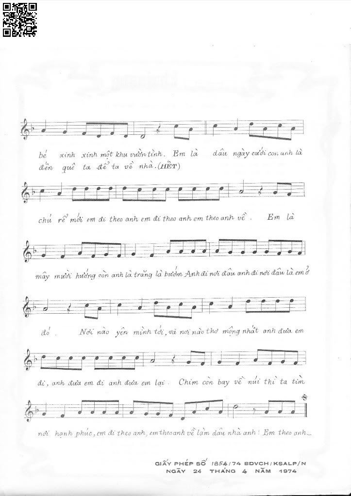 Page 2 of Sheet music PDF Tàu về quê hương - Hồng Vân