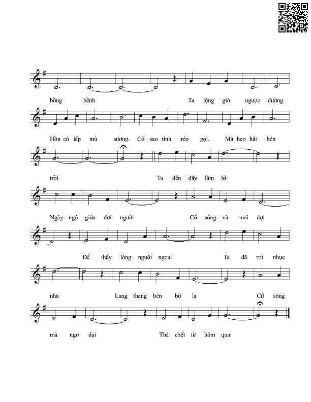 Page 2 of Sheet music PDF Thà chết từ hôm qua - Vĩnh Điện