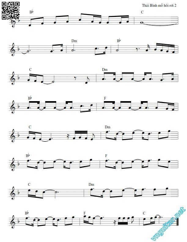 Page 2 of Sheet music PDF Thái Bình mồ hôi rơi - Sơn Tùng M-TP