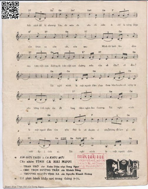 Page 3 of Sheet music PDF Than thở - Song Ngọc