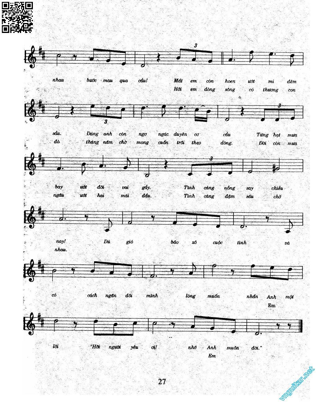 Page 2 of Sheet music PDF Tháng 9 dòng sông - Tuấn Khanh
