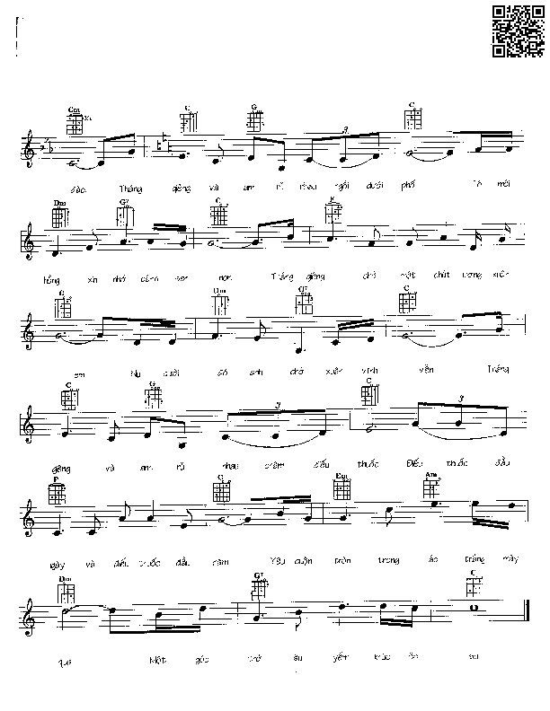 Page 2 of Sheet music PDF Tháng giêng và anh - Ngô Thụy Miên