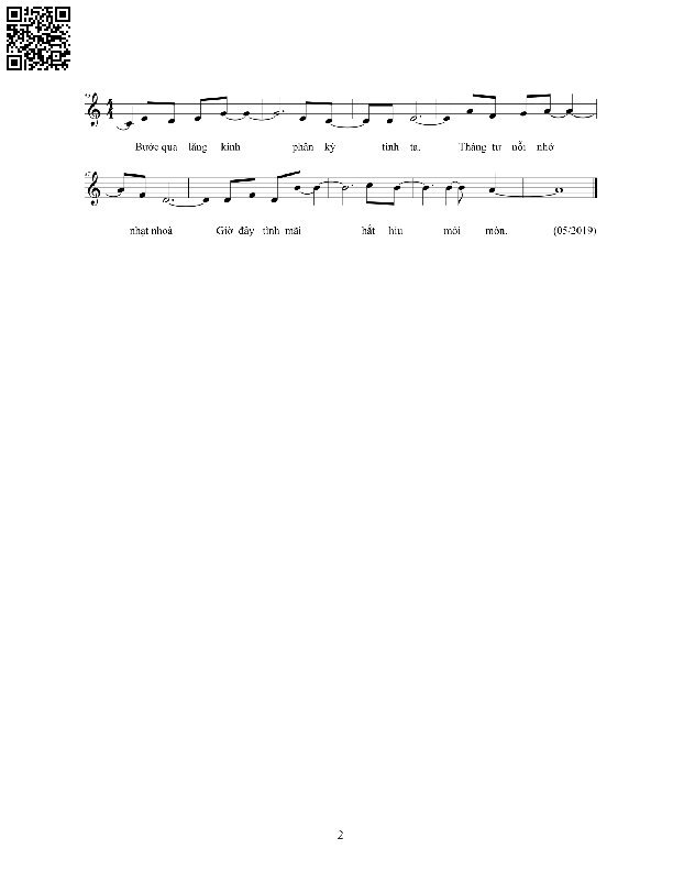 Page 2 of Sheet music PDF Tháng tư tình buồn - Vi Tuấn Đại