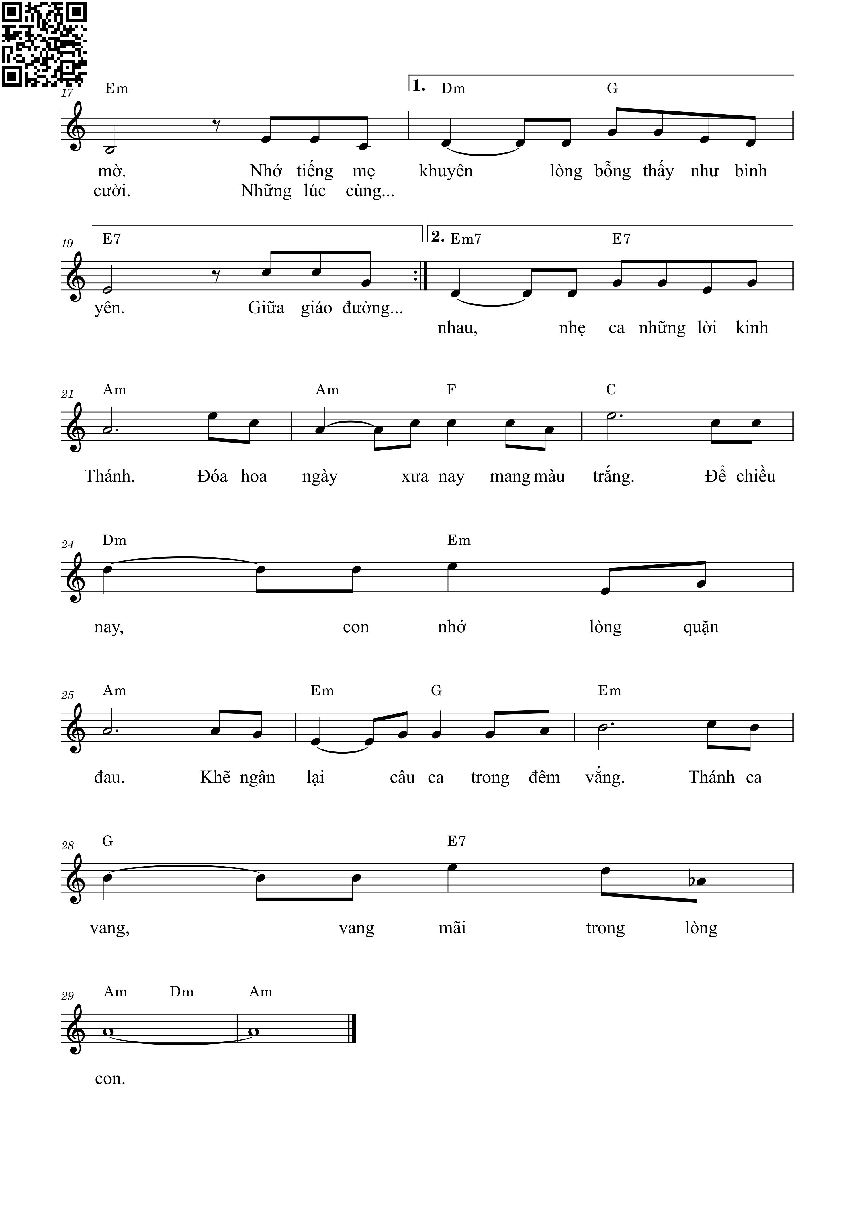 Page 2 of Sheet music PDF Thánh ca dâng Mẹ - Hà Huy