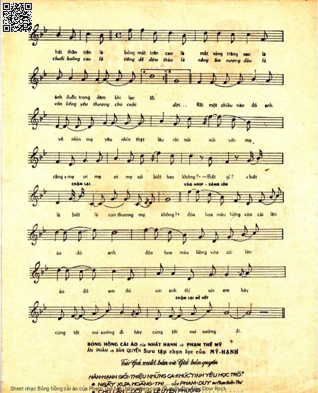 Page 3 of Sheet music PDF Bông hồng cài áo - Phạm Thế Mỹ