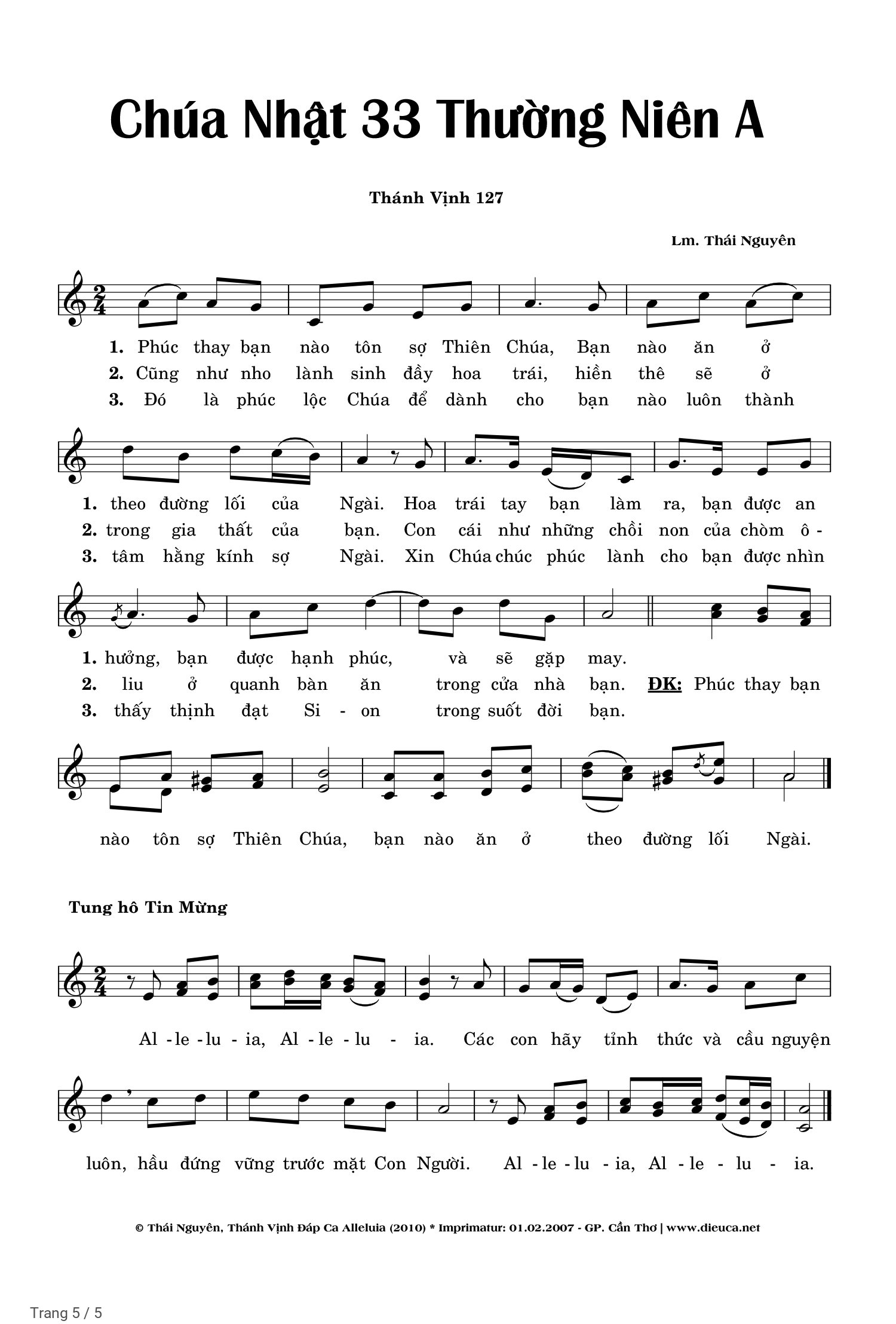 Page 5 of Sheet music PDF Thánh vịnh 127 - Thanh Lâm