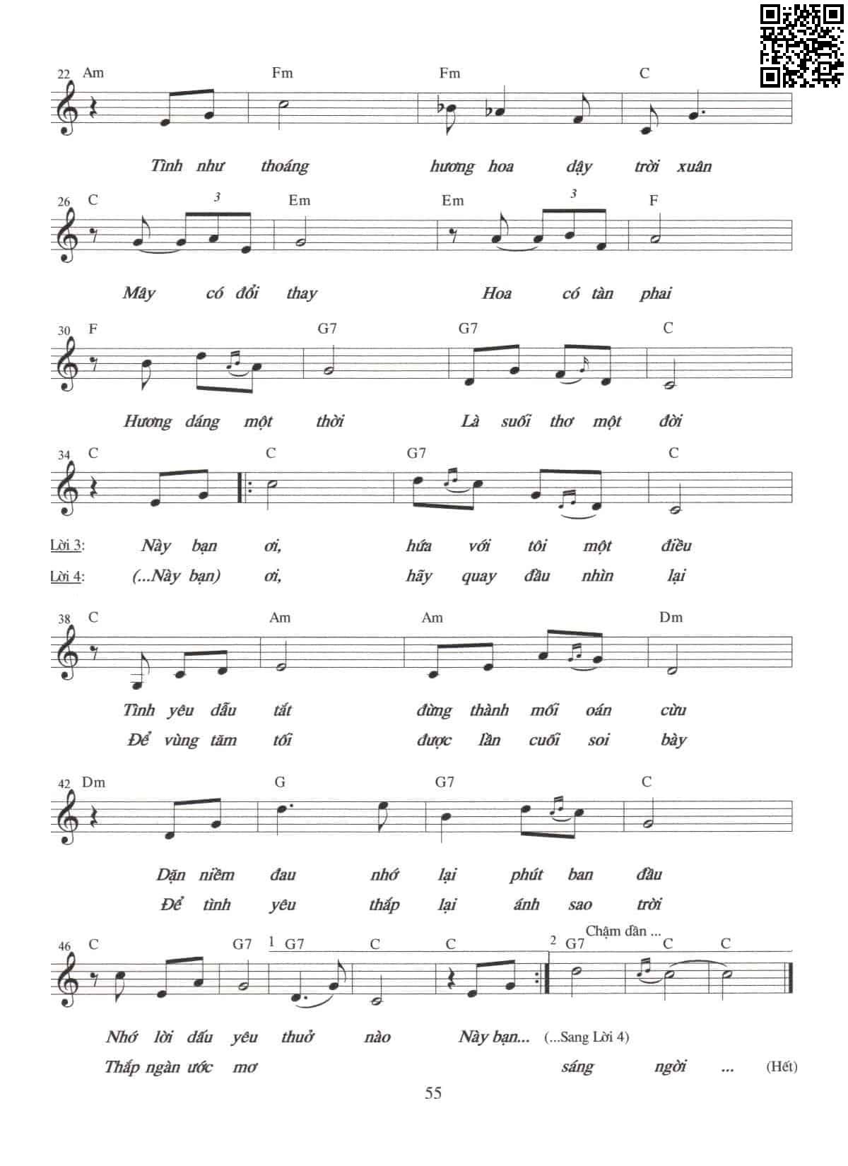 Page 2 of Sheet music PDF Thắp lại sao trời - Nguyễn Trương Hà Phương