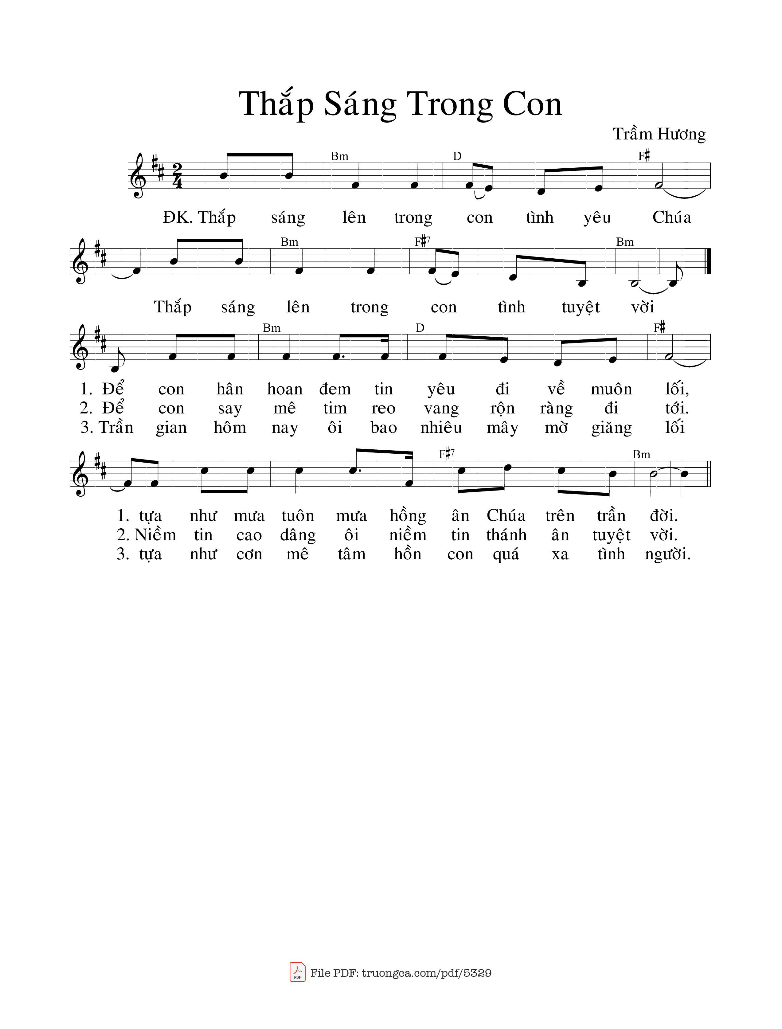 Thắp sáng lên trong con tình yêu Chúa, Trang 2