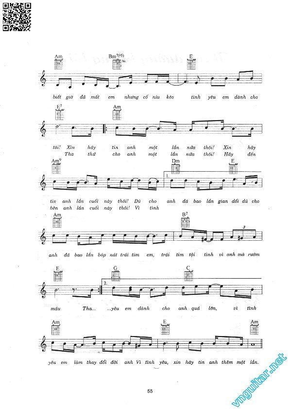Page 2 of Sheet music PDF Thêm một lần yêu thương - Trương Lê Sơn