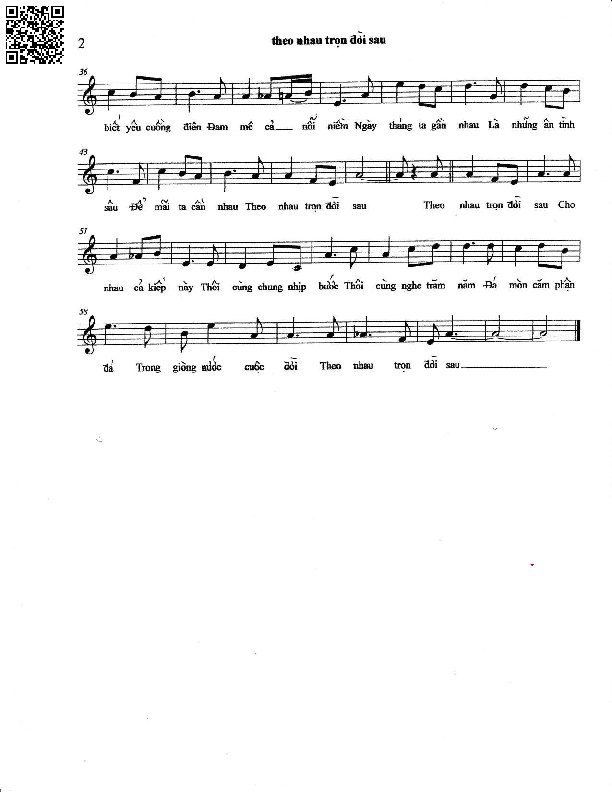 Page 2 of Sheet music PDF Theo nhau trọn đời sau - Việt Phương