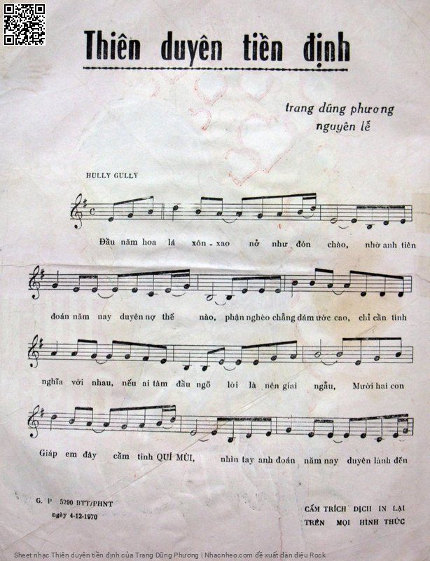 Page 2 of Sheet music PDF Thiên duyên tiền định - Trang Dũng Phương