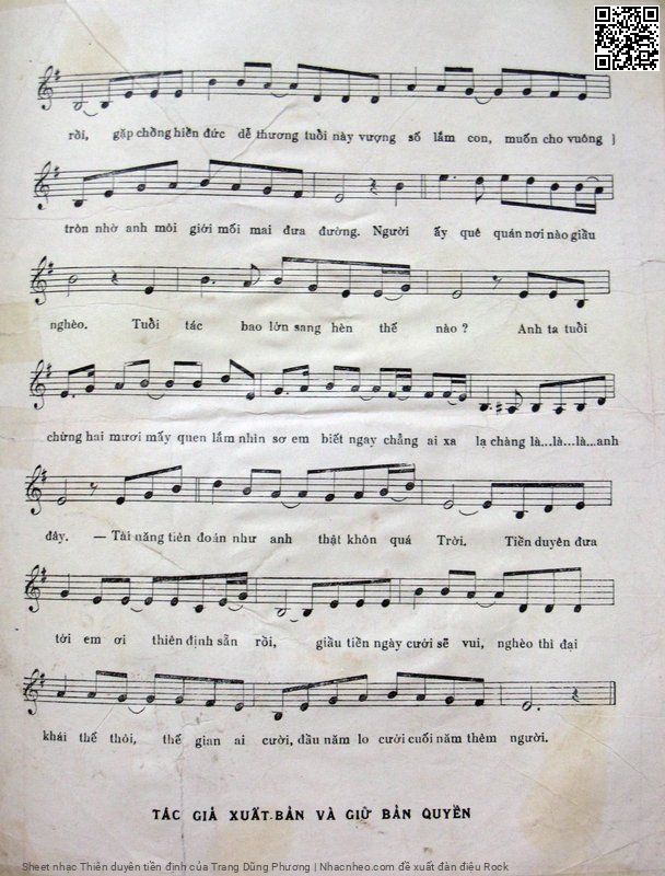 Page 3 of Sheet music PDF Thiên duyên tiền định - Trang Dũng Phương