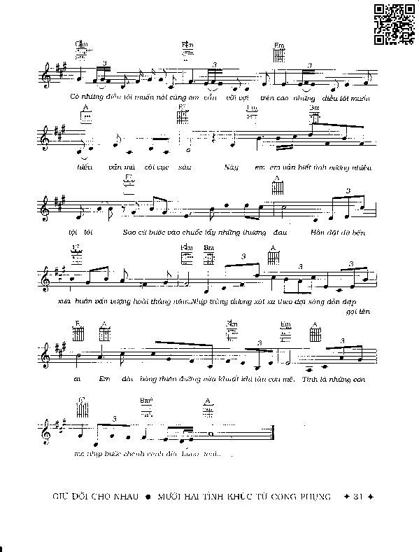 Page 2 of Sheet music PDF Thiên đường quạnh hiu - Từ Công Phụng
