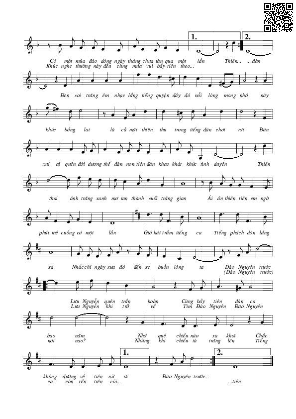 Page 5 of Sheet music PDF Thiên thai - Văn Cao