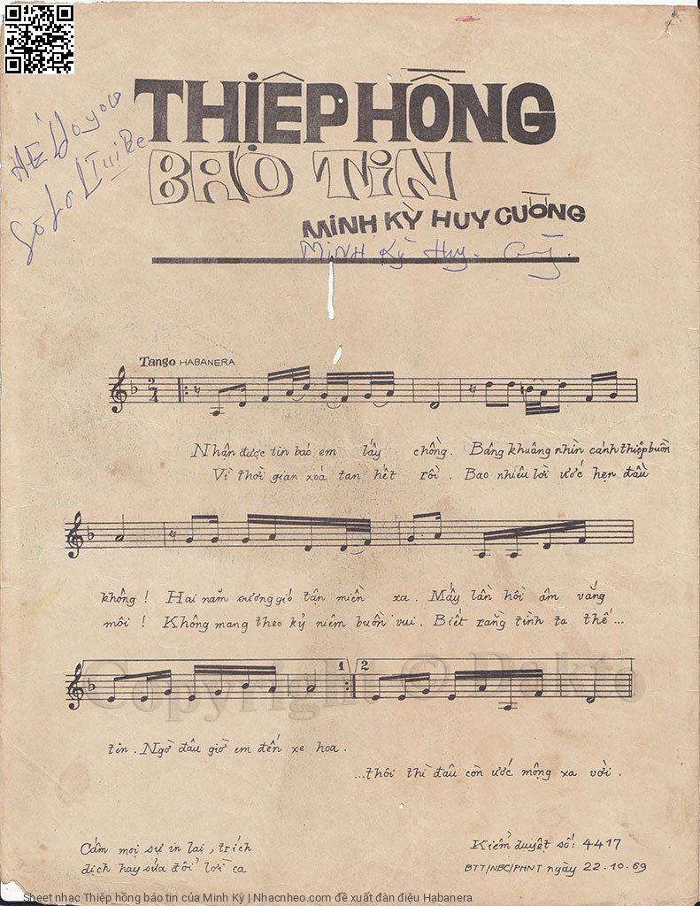 Page 2 of Sheet music PDF Thiệp hồng báo tin - Minh Kỳ