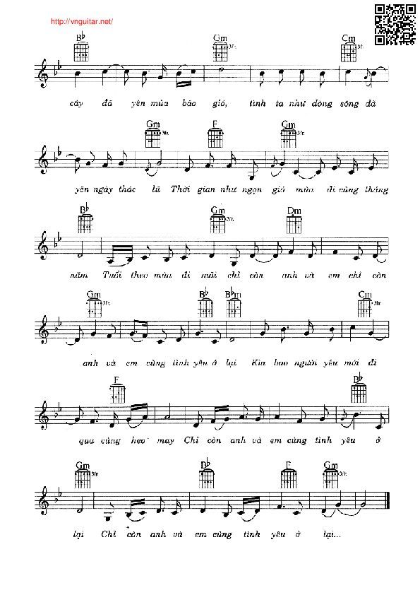 Page 2 of Sheet music PDF Thơ tình cuối mùa thu - Phan Huỳnh Điểu