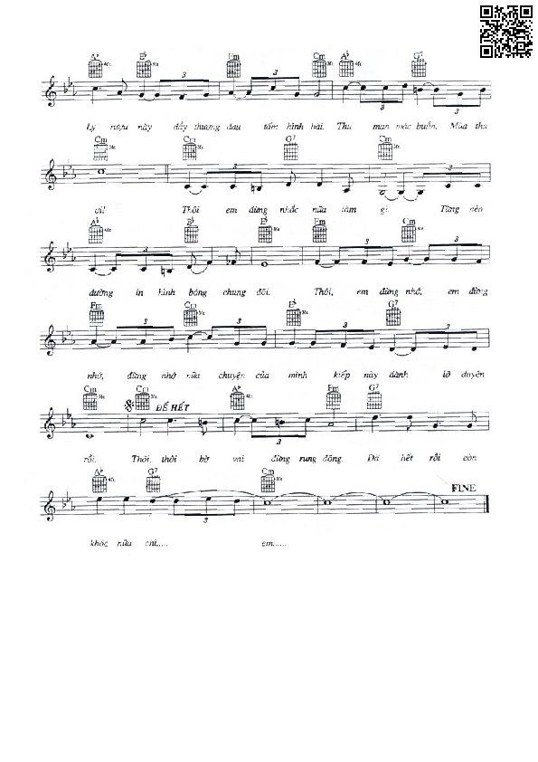 Page 3 of Sheet music PDF Thôi - Y Vân