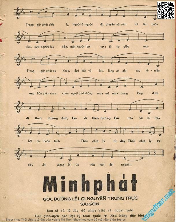 Page 3 of Sheet music PDF Thôi chia ly từ đây - Hoàng Thi Thơ