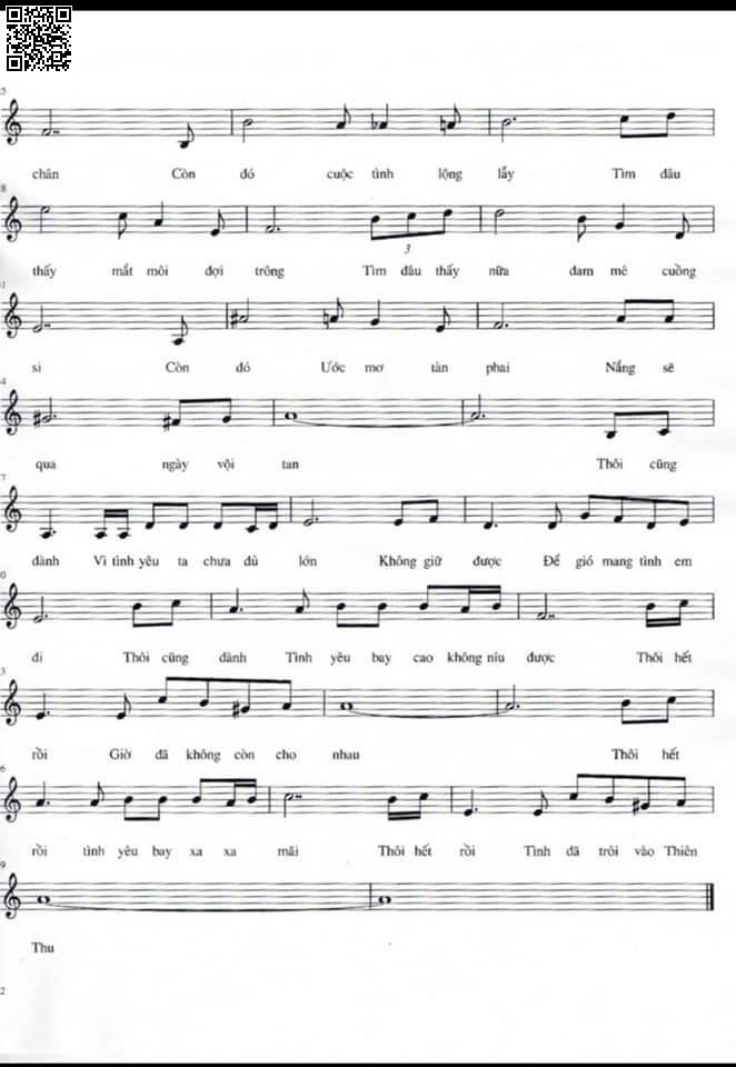 Page 2 of Sheet music PDF Thôi cũng đành - Ngô Tín