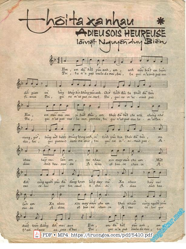Phiên bản phần lời do ca sĩ Anh Tú trình bày, Trang 2