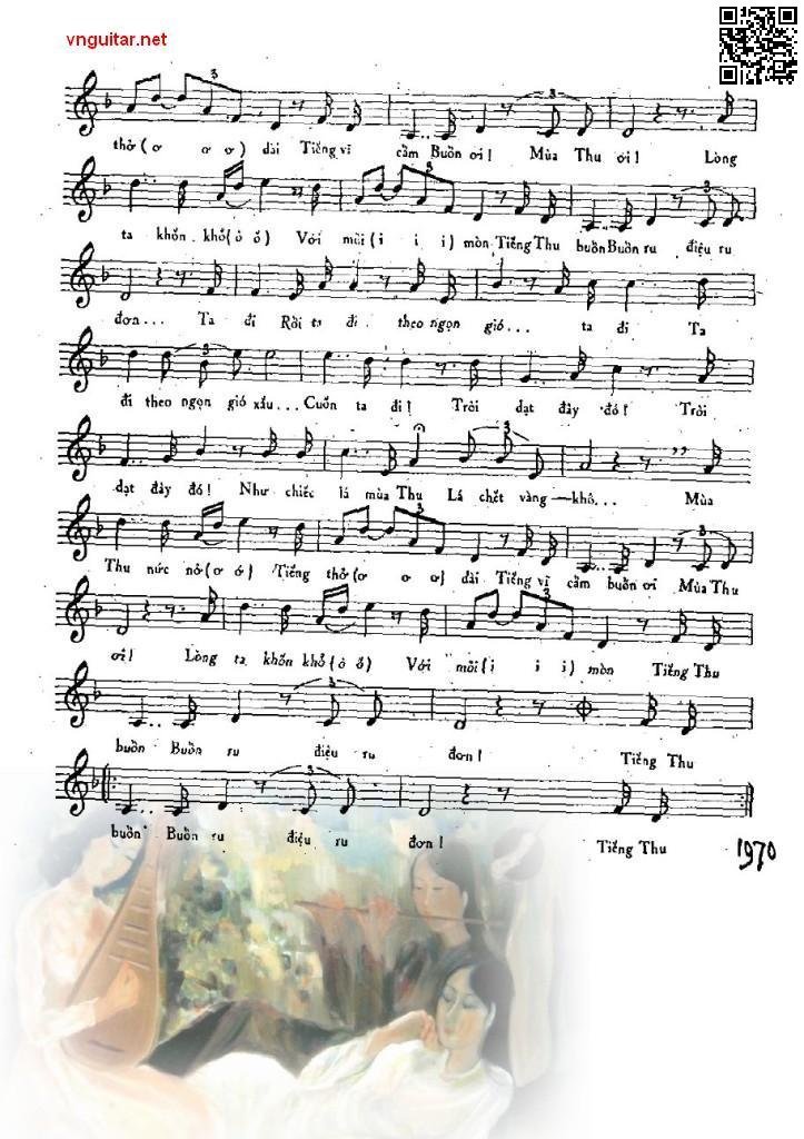 Page 2 of Sheet music PDF Thu ca điệu ru đơn - Phạm Duy