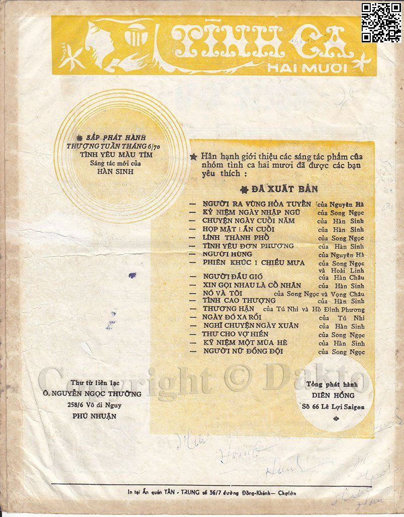 Page 4 of Sheet music PDF Thư cho vợ hiền - Song Ngọc