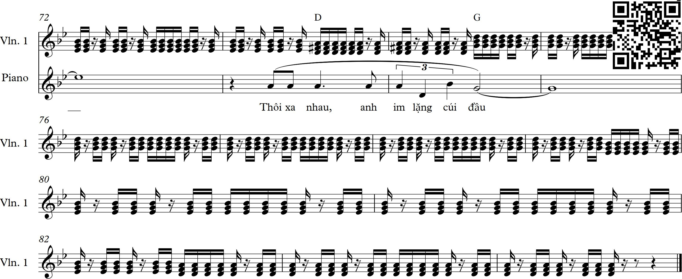 Page 5 of Sheet music PDF Thu cuối - Long Hoàng Lê