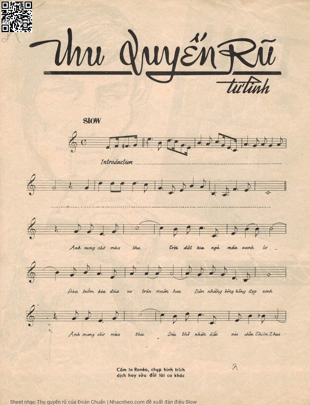 Page 4 of Sheet music PDF Thu quyến rũ - Đoàn Chuẩn