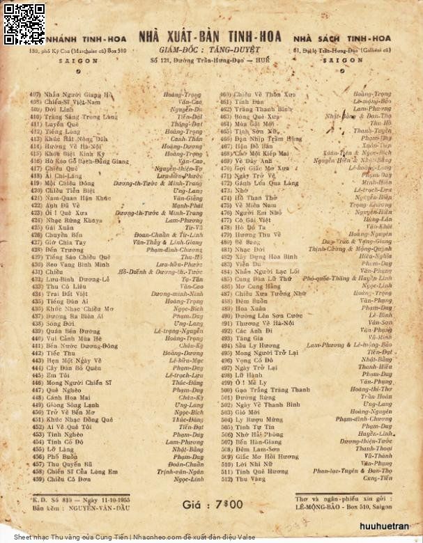 Page 8 of Sheet music PDF Thu vàng - Cung Tiến