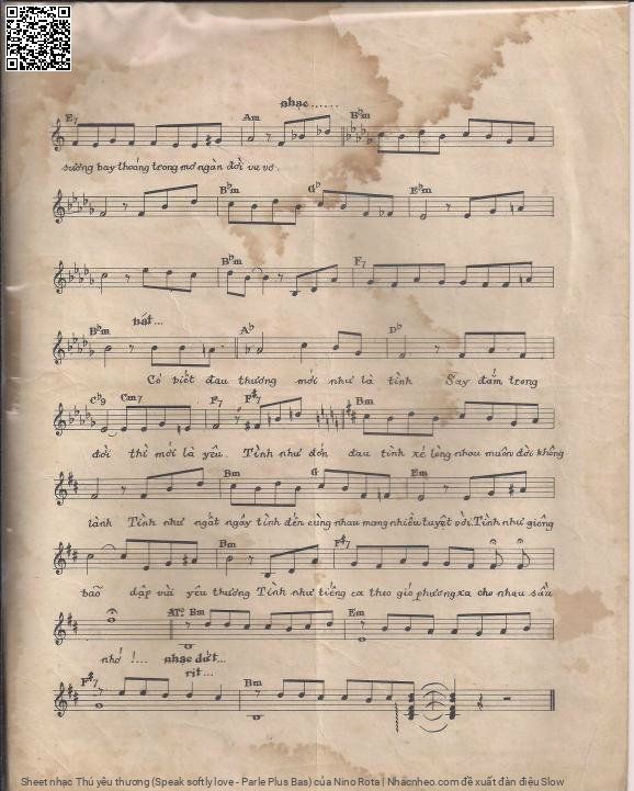 Page 3 of Sheet music PDF Thú yêu thương (Speak softly love - Parle Plus Bas) - Nino Rota