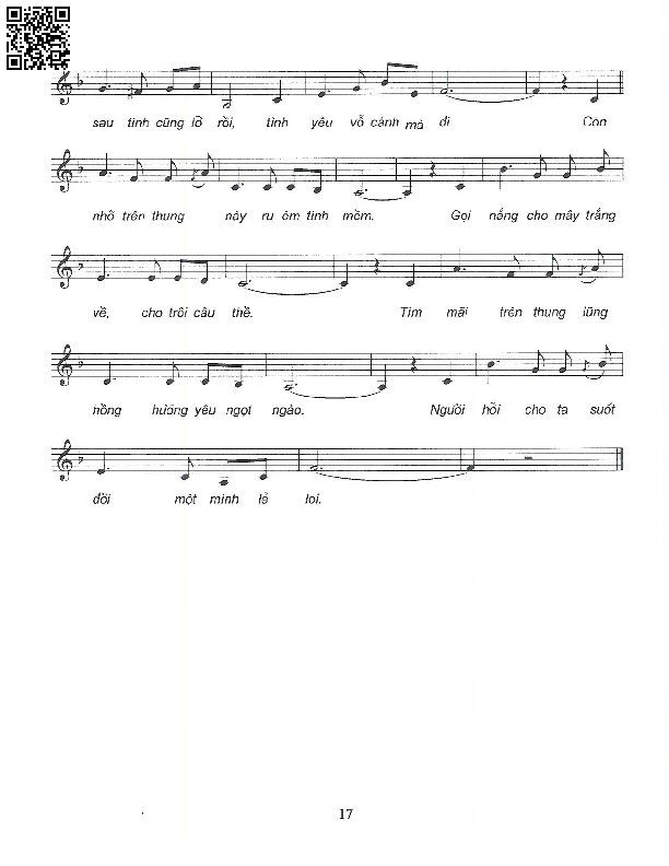 Page 2 of Sheet music PDF Thung lũng hồng - Phạm Mạnh Cương