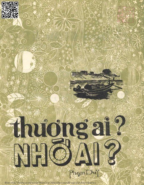 Page 1 of Sheet music PDF Thương ai nhớ ai - Phạm Duy