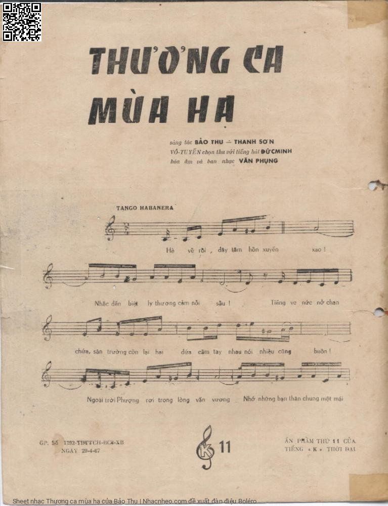 Page 2 of Sheet music PDF Thương ca mùa hạ - Bảo Thu