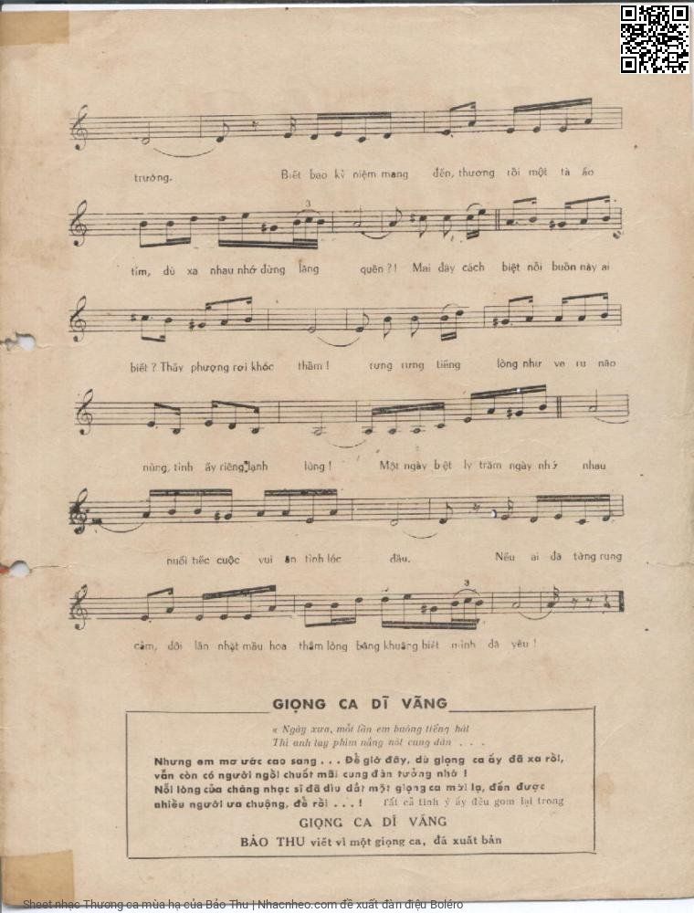Page 3 of Sheet music PDF Thương ca mùa hạ - Bảo Thu