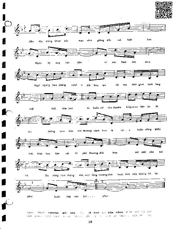 Page 2 of Sheet music PDF Thương đời hoa - Lê Dinh