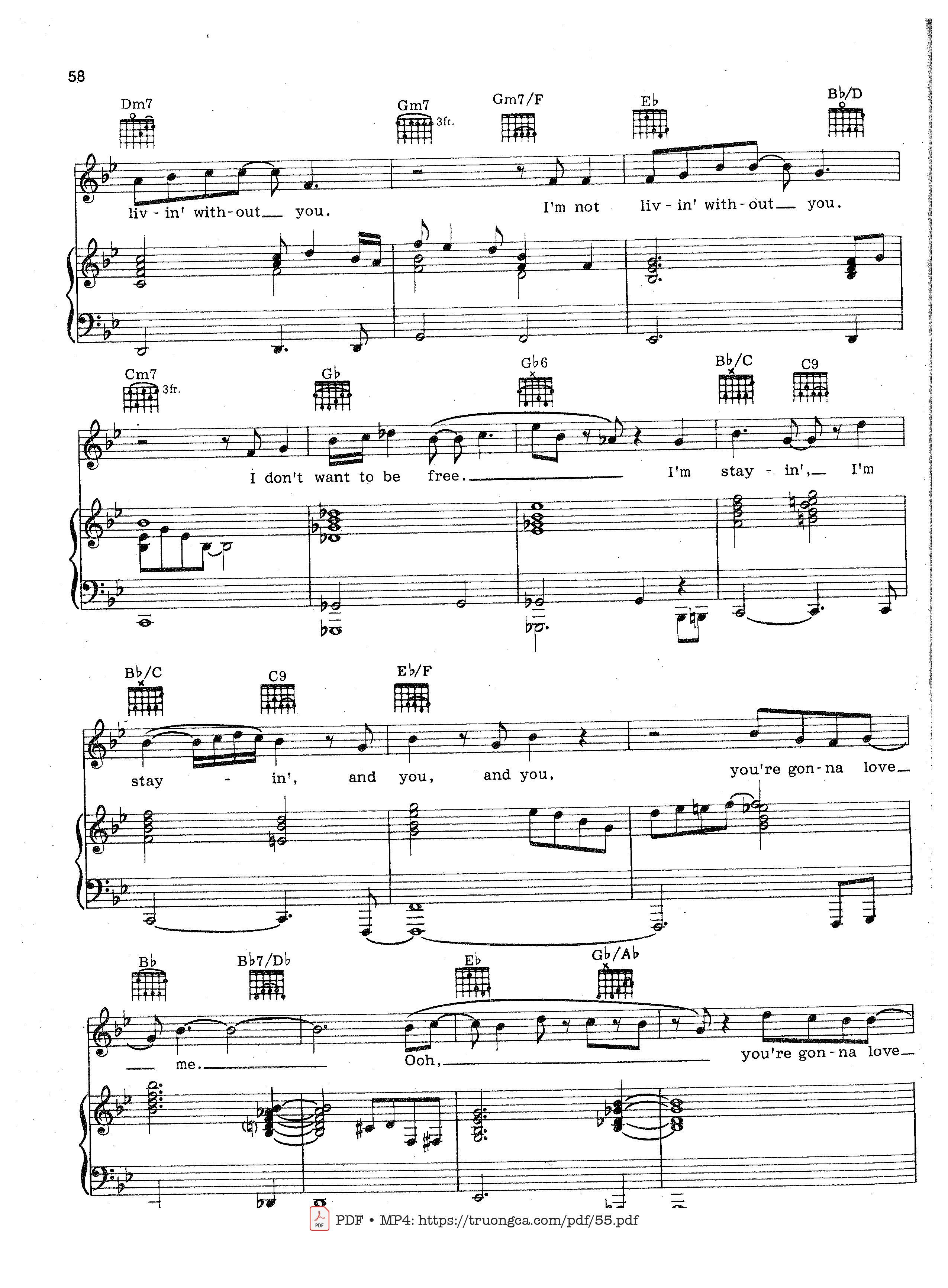 Page 2 of Sheet music PDF And I Am Telling You I