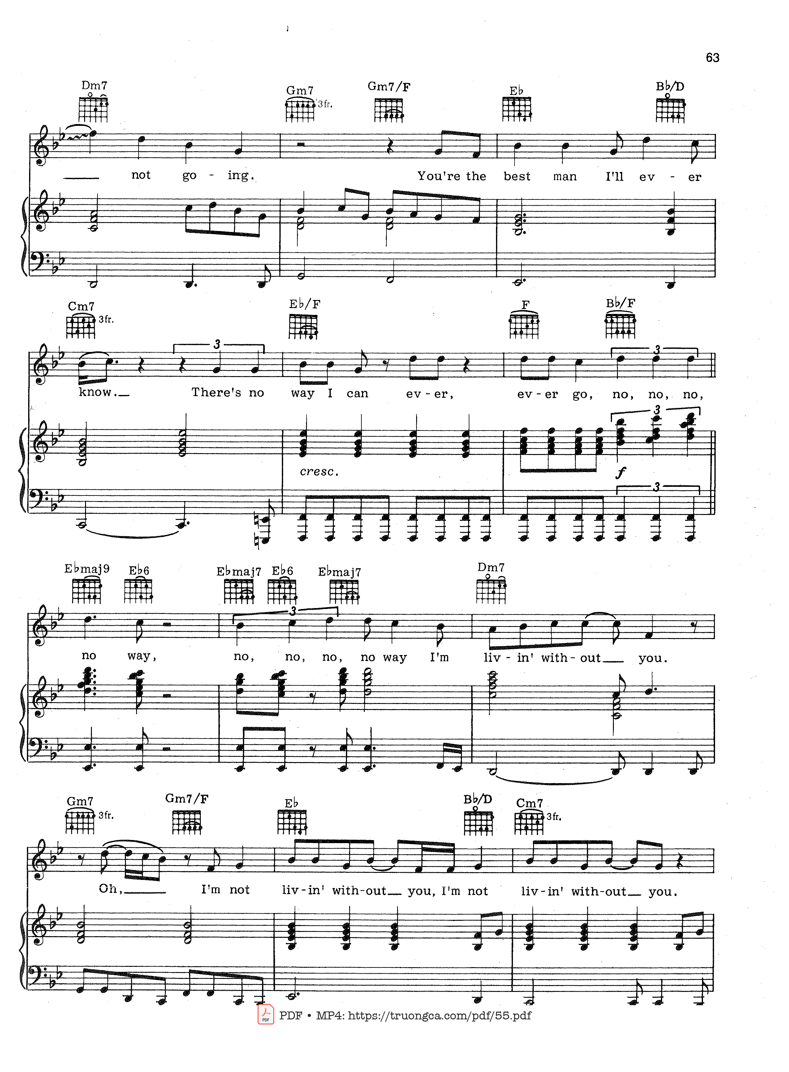 Page 7 of Sheet music PDF And I Am Telling You I