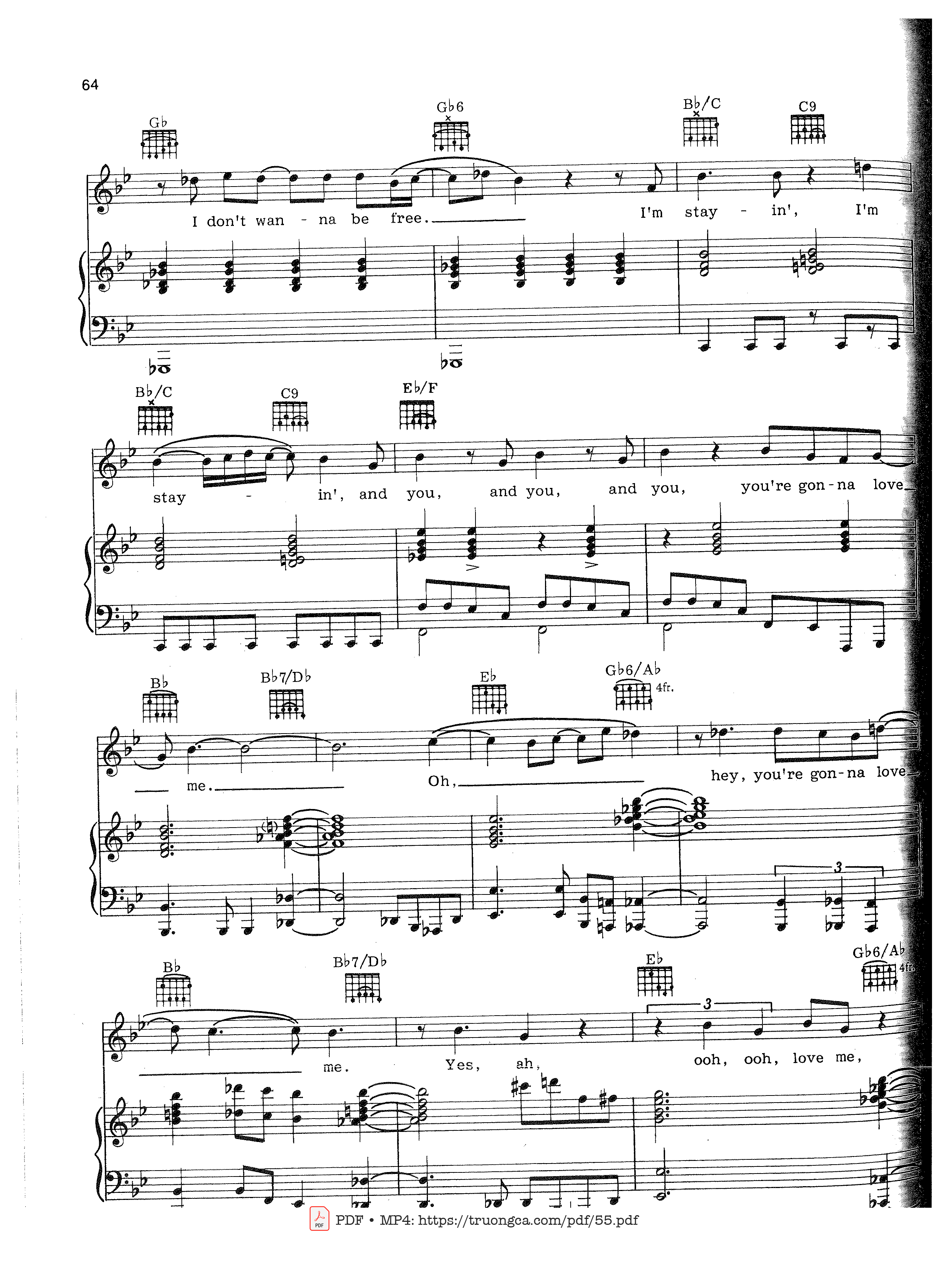 Page 8 of Sheet music PDF And I Am Telling You I