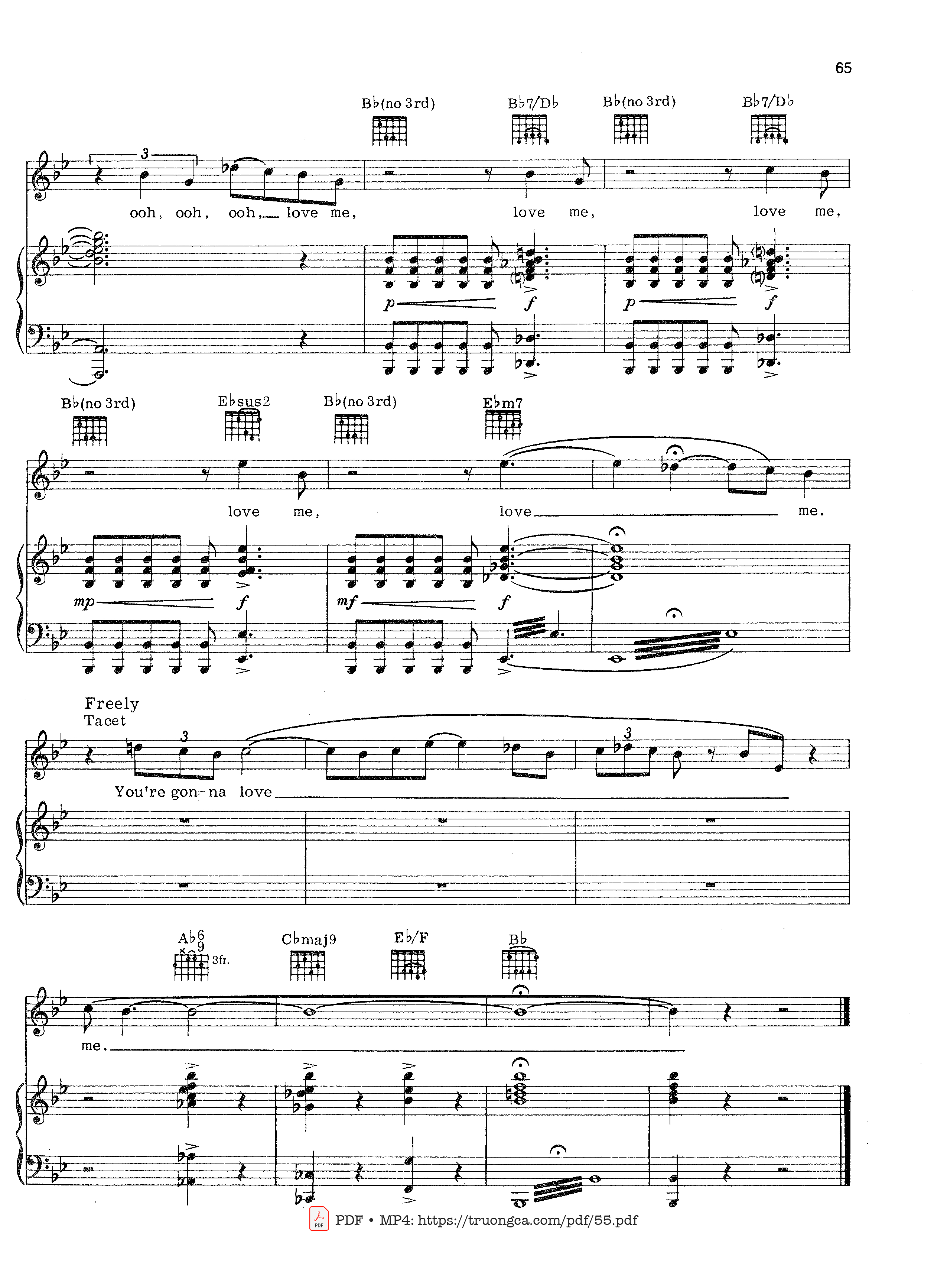 Page 9 of Sheet music PDF And I Am Telling You I