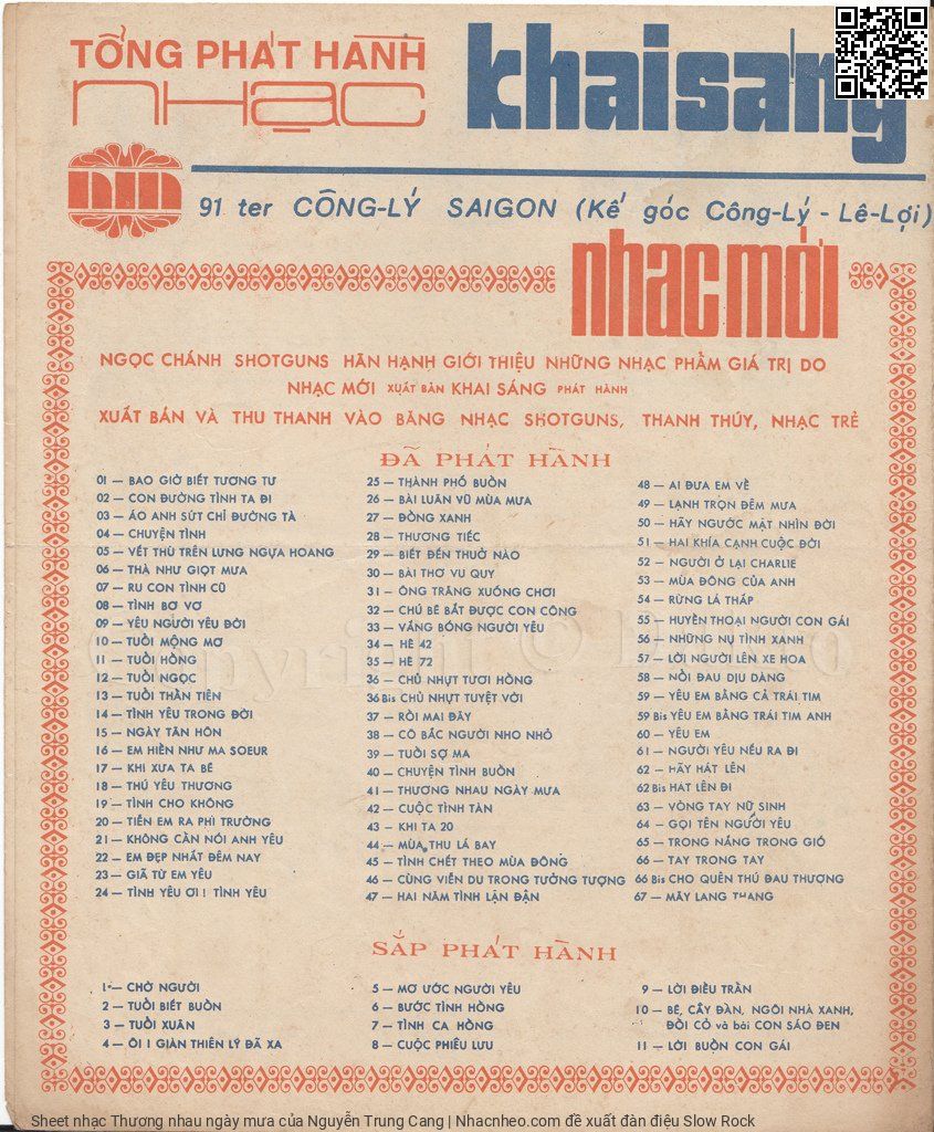 Page 4 of Sheet music PDF Thương nhau ngày mưa - Nguyễn Trung Cang