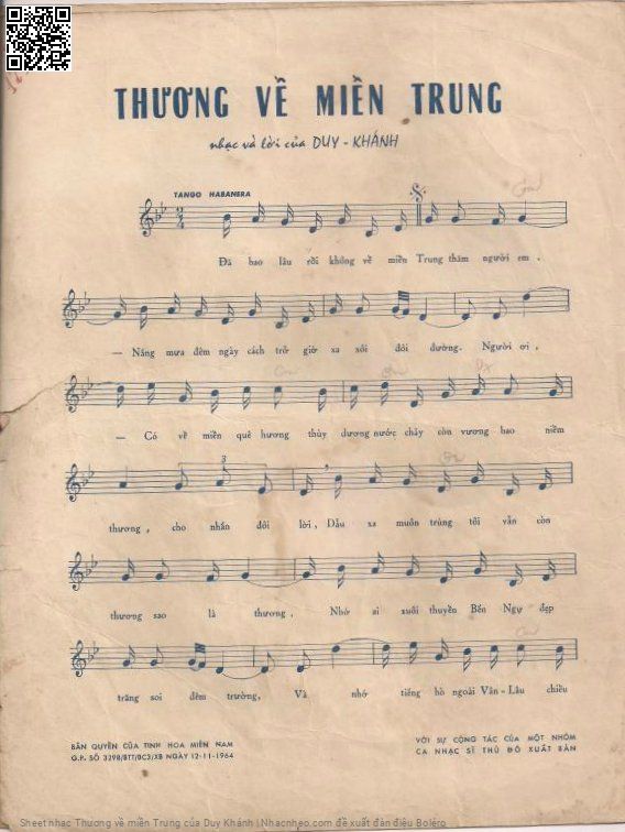 Page 2 of Sheet music PDF Thương về miền Trung - Duy Khánh