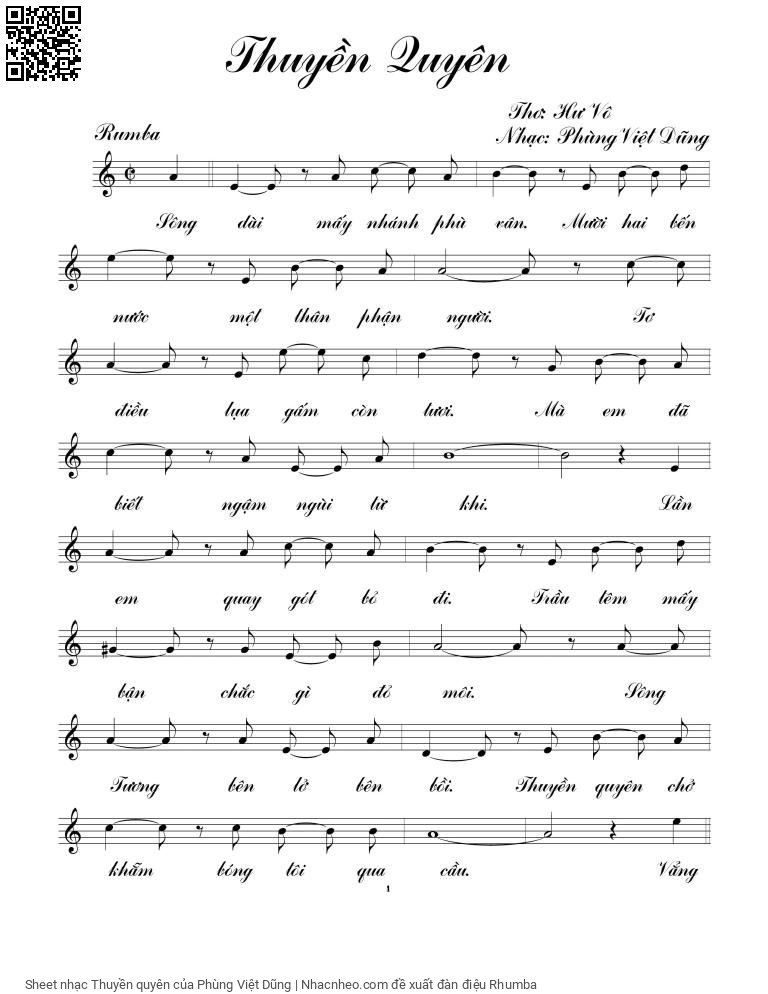 Sheet PDF of Thuyền quyên