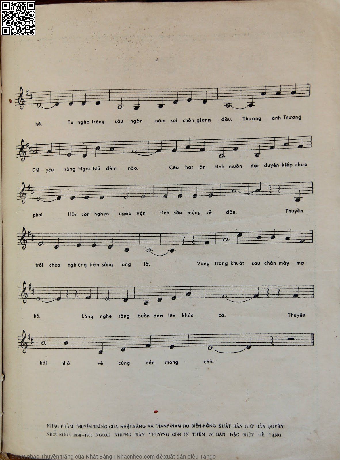 Page 3 of Sheet music PDF Thuyền trăng - Nhật Bằng