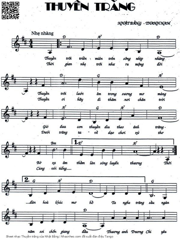 Page 5 of Sheet music PDF Thuyền trăng - Nhật Bằng