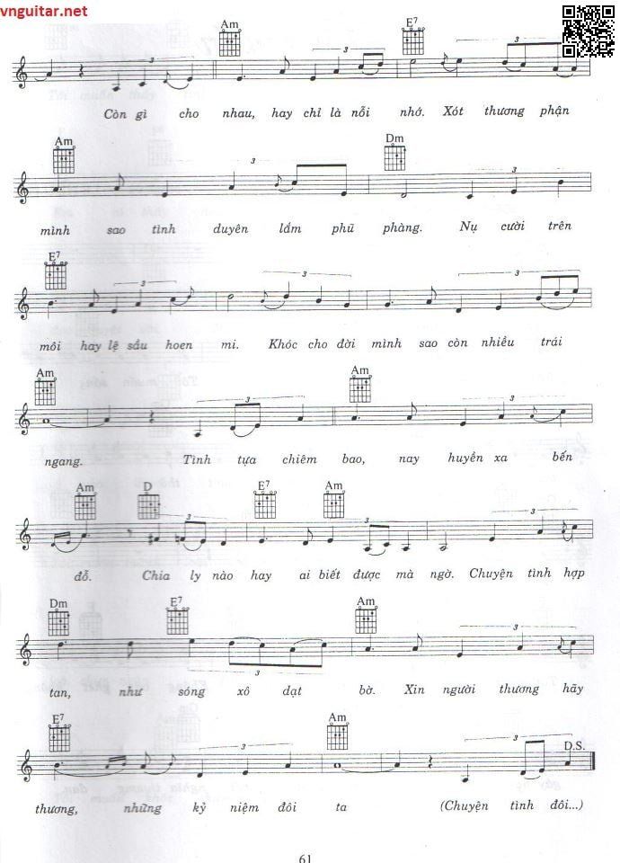 Page 2 of Sheet music PDF Thuyền xa bến đỗ - Huy Phương