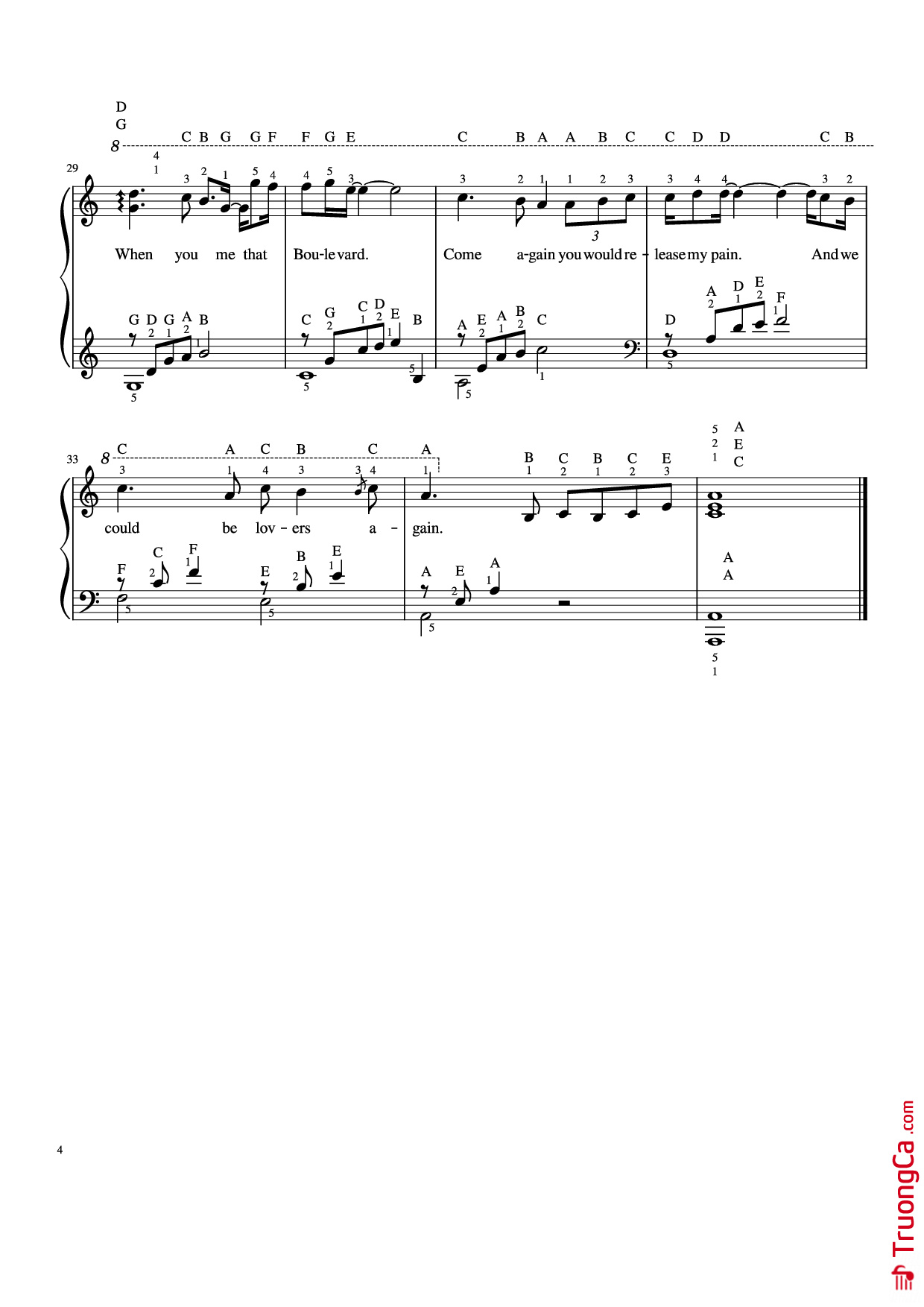 Page 4 of Sheet music PDF Piano Boulevard - Dan Byrd