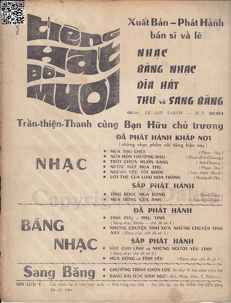 Page 4 of Sheet music PDF Tiếc thu - Thanh Trang