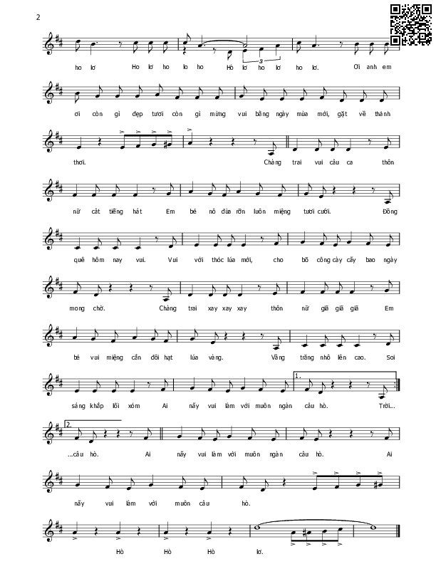 Page 6 of Sheet music PDF Bức họa đồng quê - Văn Phụng