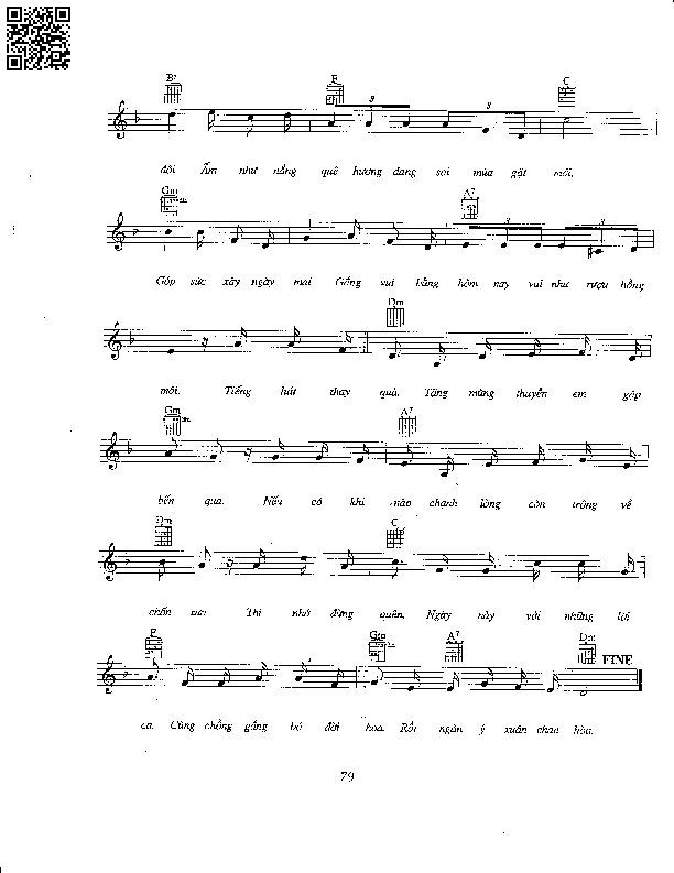 Page 2 of Sheet music PDF Tiễn bước sang ngang - Hoàng Trọng